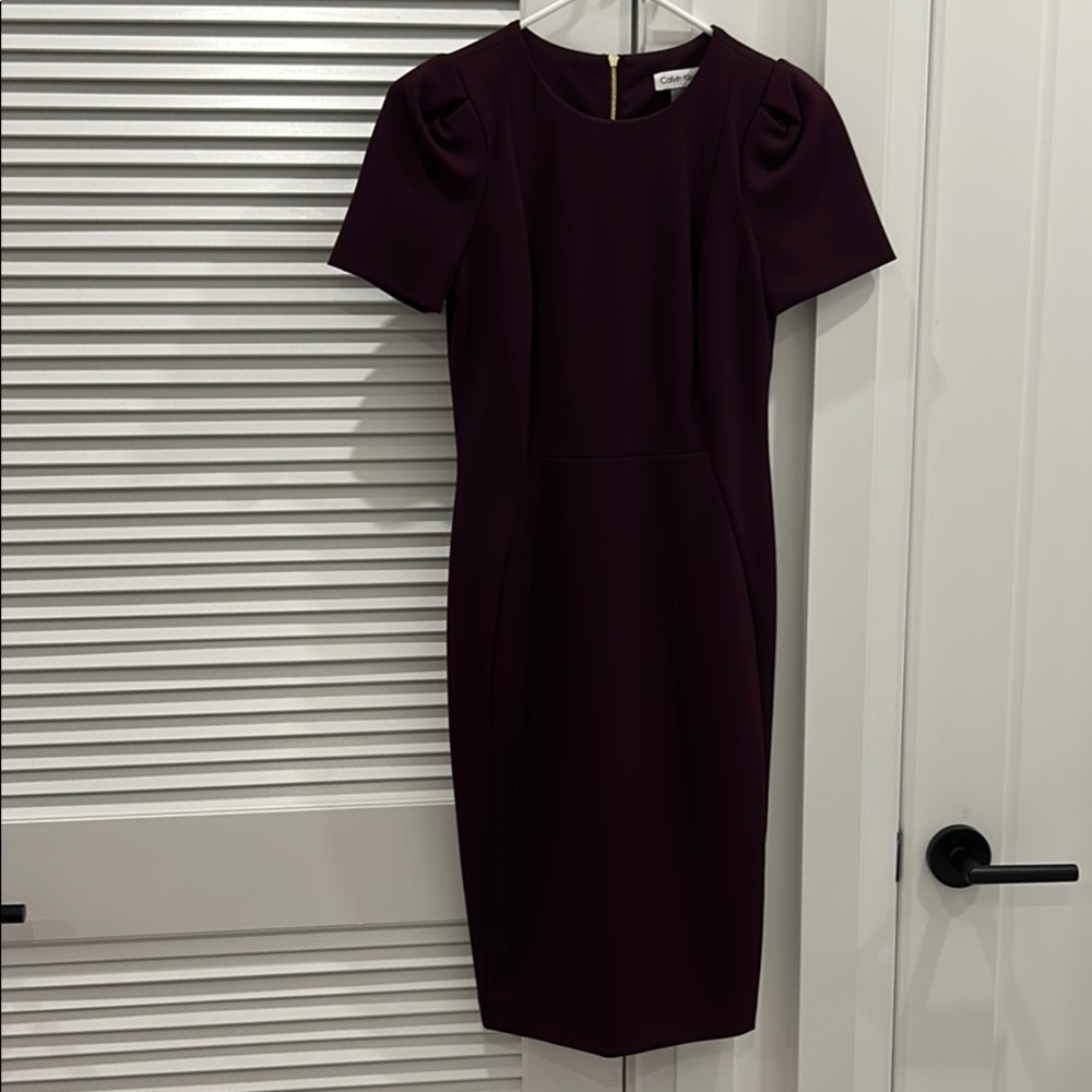 Calvin Klein plum dress